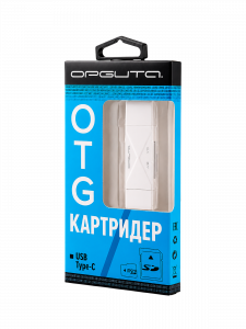 Орбита OT-PCR16 Белый картридер OTG (TF, SD, microUSB, Type-C)